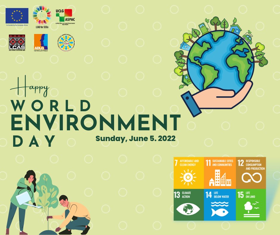 LEAD4SDGs's tweet photo. #WorldEnvironmentDay! 🌍🌱 Let's join forces to achieve the SDGs &amp; create a healthier planet for all. Together, we can combat climate change, preserve ecosystems, promote sustainable consumption, &amp; ensure a greener future. Let's take action today for a sustainable tomorrow! 💚 https://t.co/Kb6djXOtxG