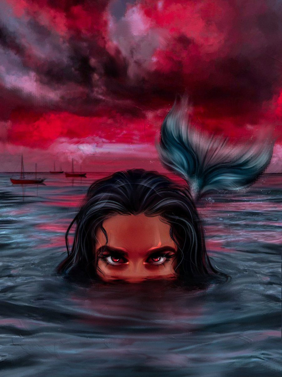 Mermaid on a Bloody Sunset🧜‍♀️
0.07 ETH

When a clear, blue sky is replaced by a scarlet, bloody sunset.
She goes out to hunt. The merciless mermaid.

link and description ⬇️❤️