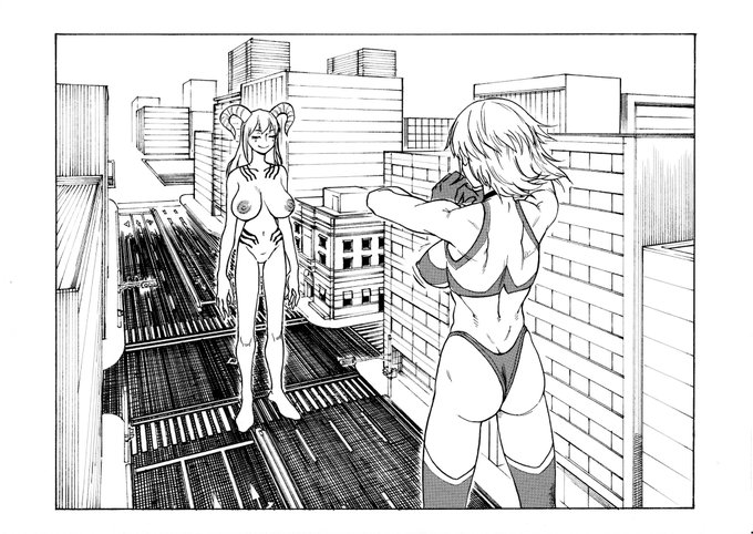 闘え!メガトンガール!!
モノクロ巨女スケベ絵
ビル描くのクソしんどい https://t.co/PC80uJ6baw