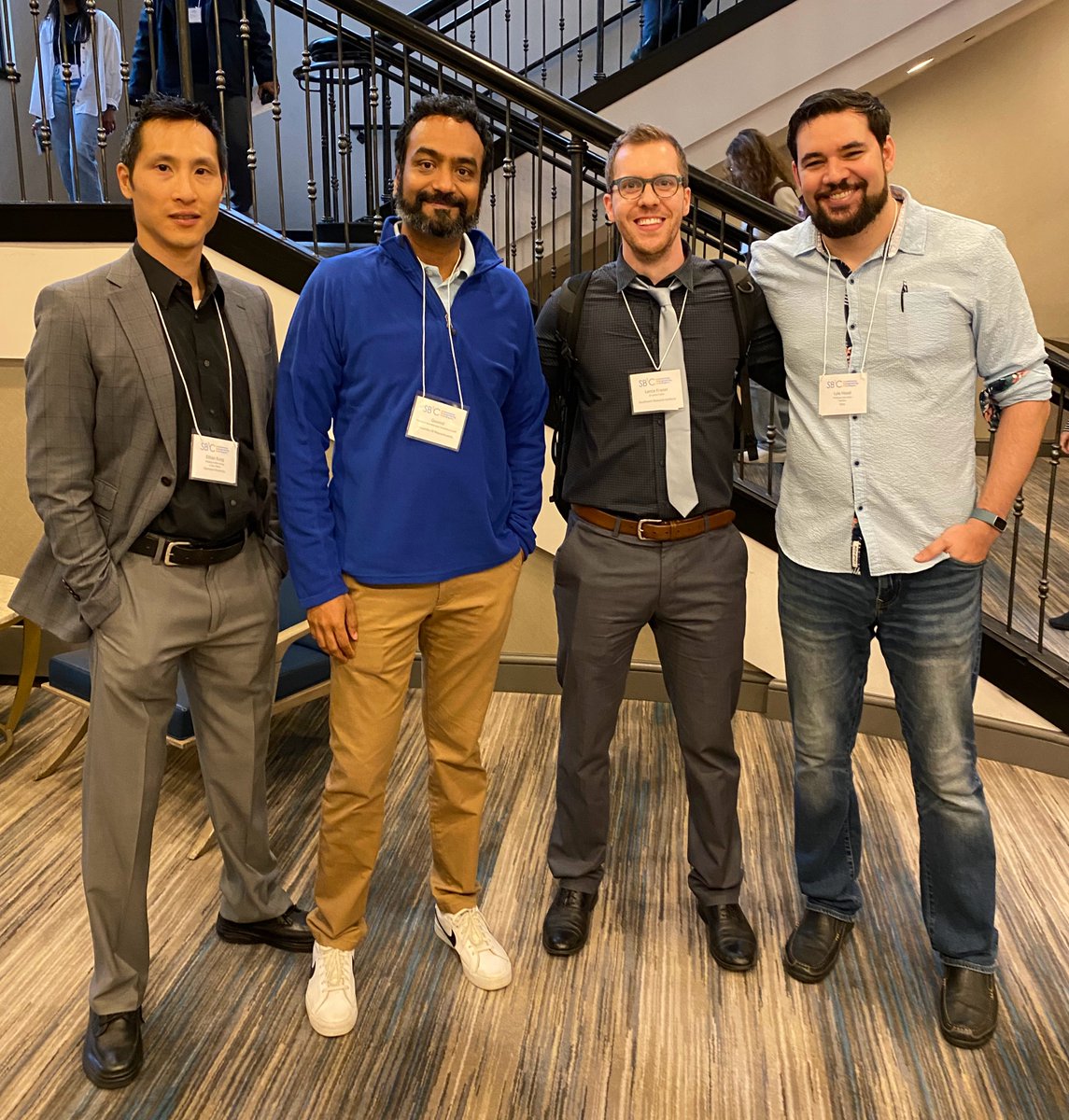 svploeg's tweet photo. Congratulations to @GovindSLab and @lancelfrazer for coming out on top at the #SB3C2023 Technology Pitch Competition! 🥳 https://t.co/W8WZLLLl0D