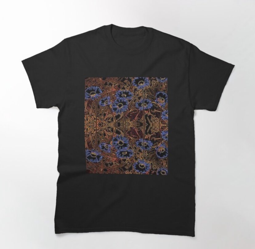 #papercut #daisies🌼 design. See more tee designs via shoplink in bio
💙Shop item link: redbubble.com/i/t-shirt/Pape… 
💙  #classictee #rustic #country #earthy #earthytones #flowers #florals  #colourful #art