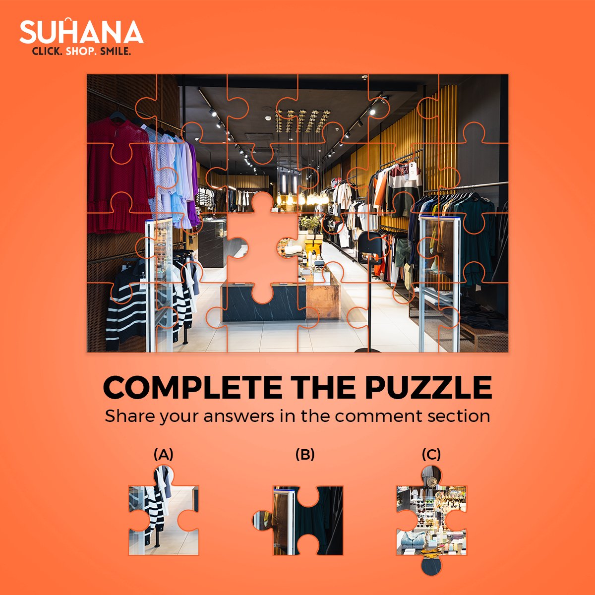 suhanashop_1's tweet photo. Solve the Puzzle and Unlock the Fun!!
Comment your answers

Register now: https://t.co/zyyOUfs9cx

#SuhanaShop #SellwithSuhana #ecommercewebsite #MaximizeSales #convinientshopping https://t.co/wch4B4CtfJ