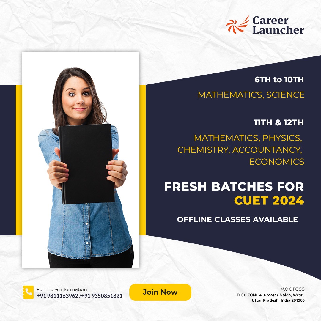 𝐋𝐨𝐨𝐤𝐢𝐧𝐠 𝐟𝐨𝐫 𝐚 𝐓𝐮𝐭𝐨𝐫❓

We will help your children to succeed in class!
🤙 wa.me/919811163962
#cuet2024 #cuet2024preparation #tutors #tuitionclasses #careerlauncher #careerlaunchernoidaextension #mathtuition #sciencetuition #class11th #class12th #class6th