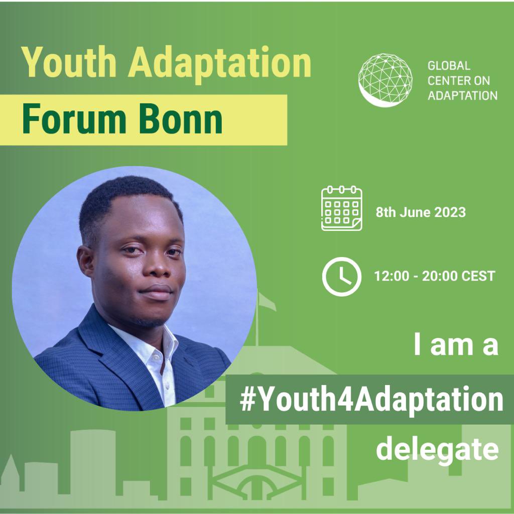 Our Executive Director @kevinossah will be there. #Youth4Adaptation