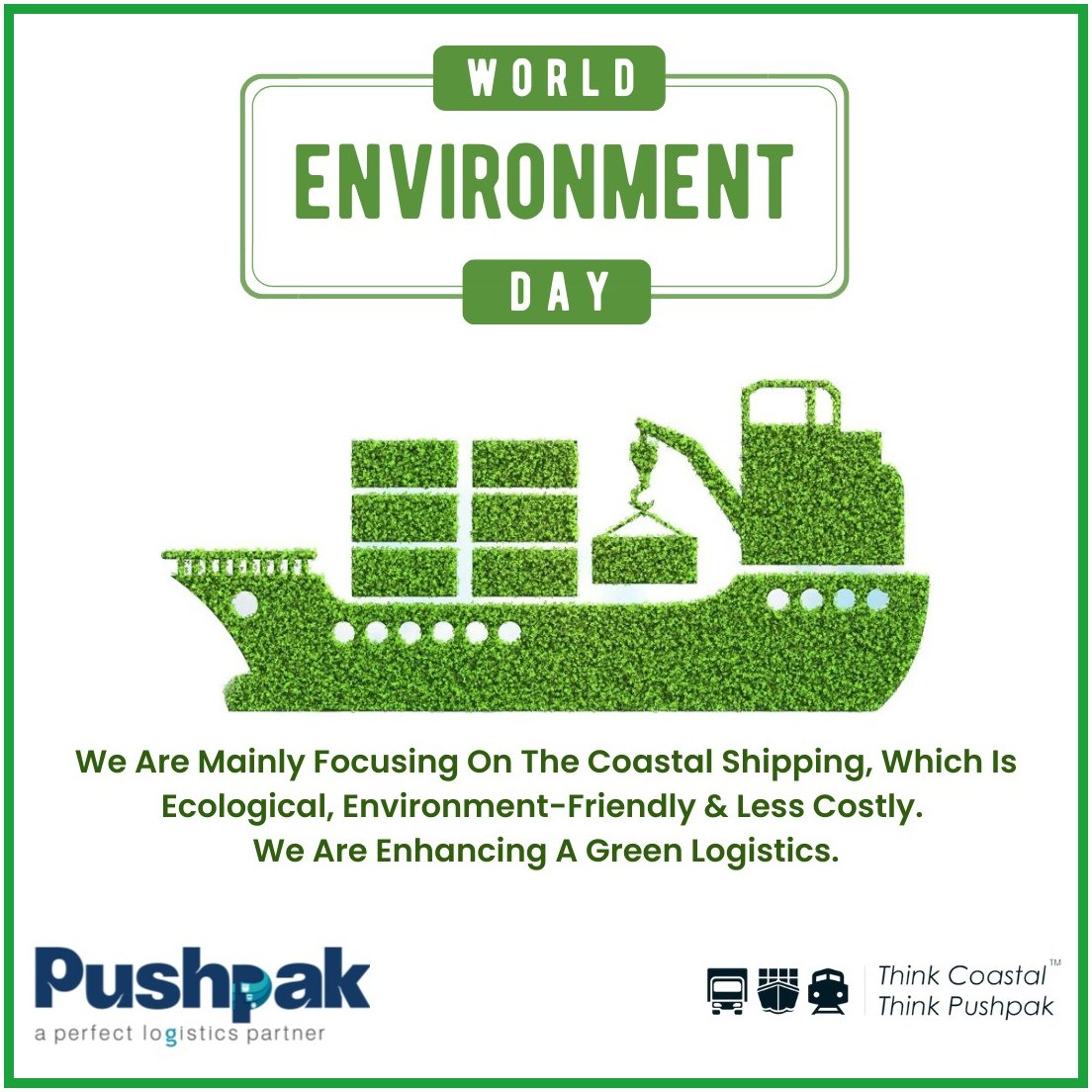 Shaping a Sustainable Future: Our Commitment to Green Logistics 🌿✨ #Worldenvironmentday #Greenlogistics #SustainableShipping #EcoFriendlySolutions #LogisticsRevolution