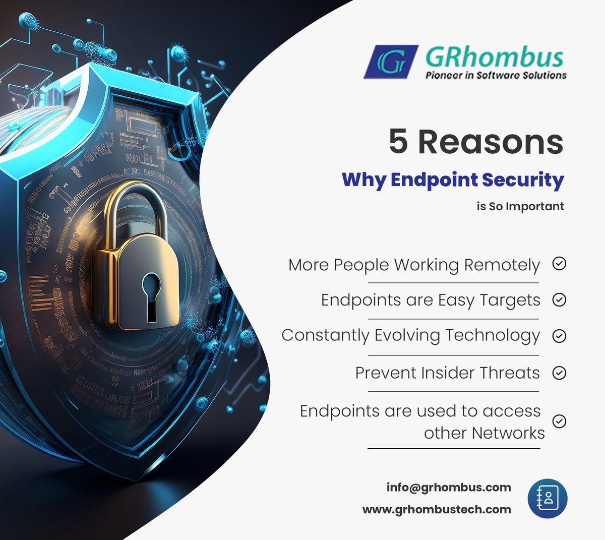 Endpoint security is how corporations protect their networks against cyber threats, while employees work remotely. 🌎 grhombustech.com/information-se… #endpointsecurity #endpoint #cybersecurityprogram #GRhomus #grhombustechnologies