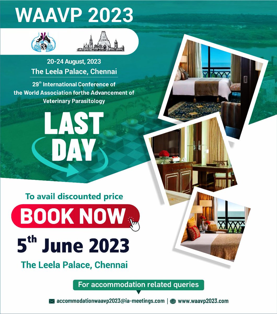 LAST CHANCE! Last Day to avail of discounted price to book your accommodation for WAAVP 2023 Click here waavp2023.com/accommodation/ #WAAVP2023 #ACCOMMODATION #LASTDAY #india