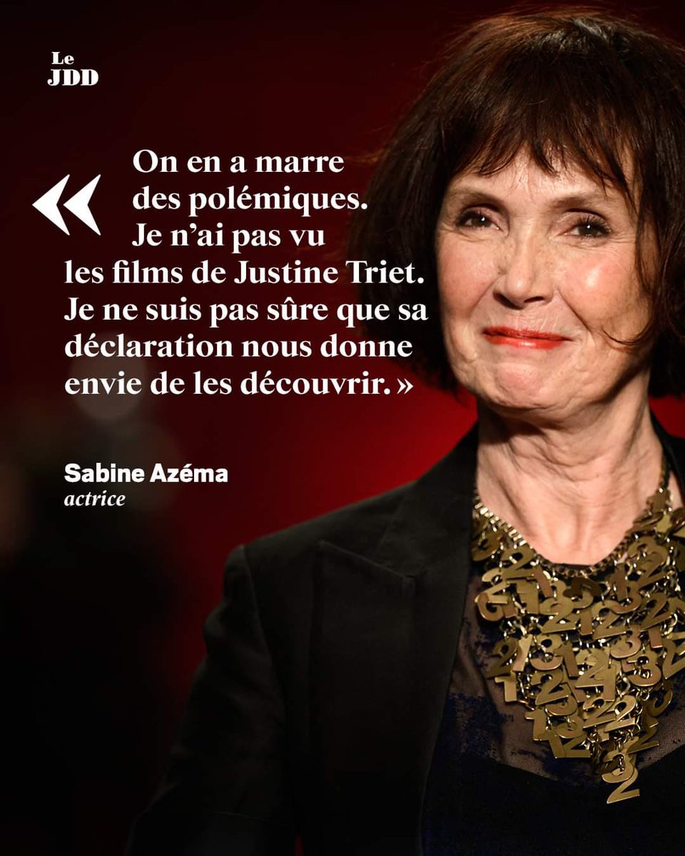 🔴 On en a marre de ces comédiens méprisables et lâches, qui par peur de perdre le public qui met la soupe dans leur assiette, ne se mouille jamais lorsqu’il s’agit de se lever contre les pouvoirs en place

J’irai voir le film de Justine Triet et pas celui de #SabineAzema dans…