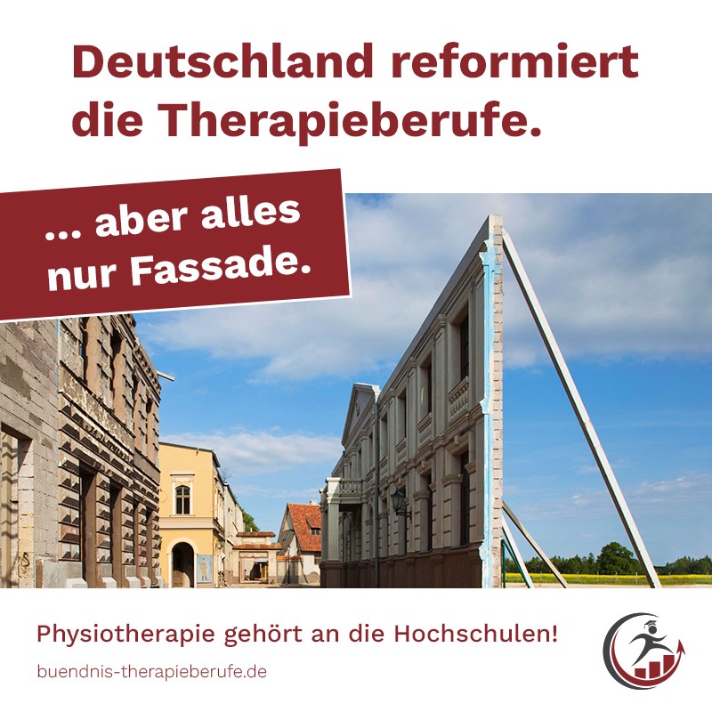 Aktuell steuert das Bundesministerium für Gesundheit in einem ersten Reformteil, der die Berufe der Physiotherapie betrifft, auf eine Scheinlösung zu. Eine echte Reform ist aber alternativlos. Therapieberufe gehören an die Hochschulen: buendnis-therapieberufe.de/alles-nur-fass…