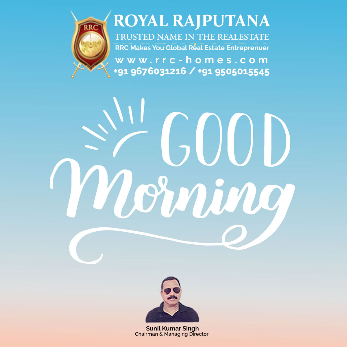 Take Every chance you get in life because some things only happen once. Good Morning!!!
#royalrajputana #royalrajputanahomes #rrc #rrchomes #propertyservices #faqs #materialsupply #buildingprojects #hmdaprojects #infradevelopers #goodmorning #life #blessing #day #quotes