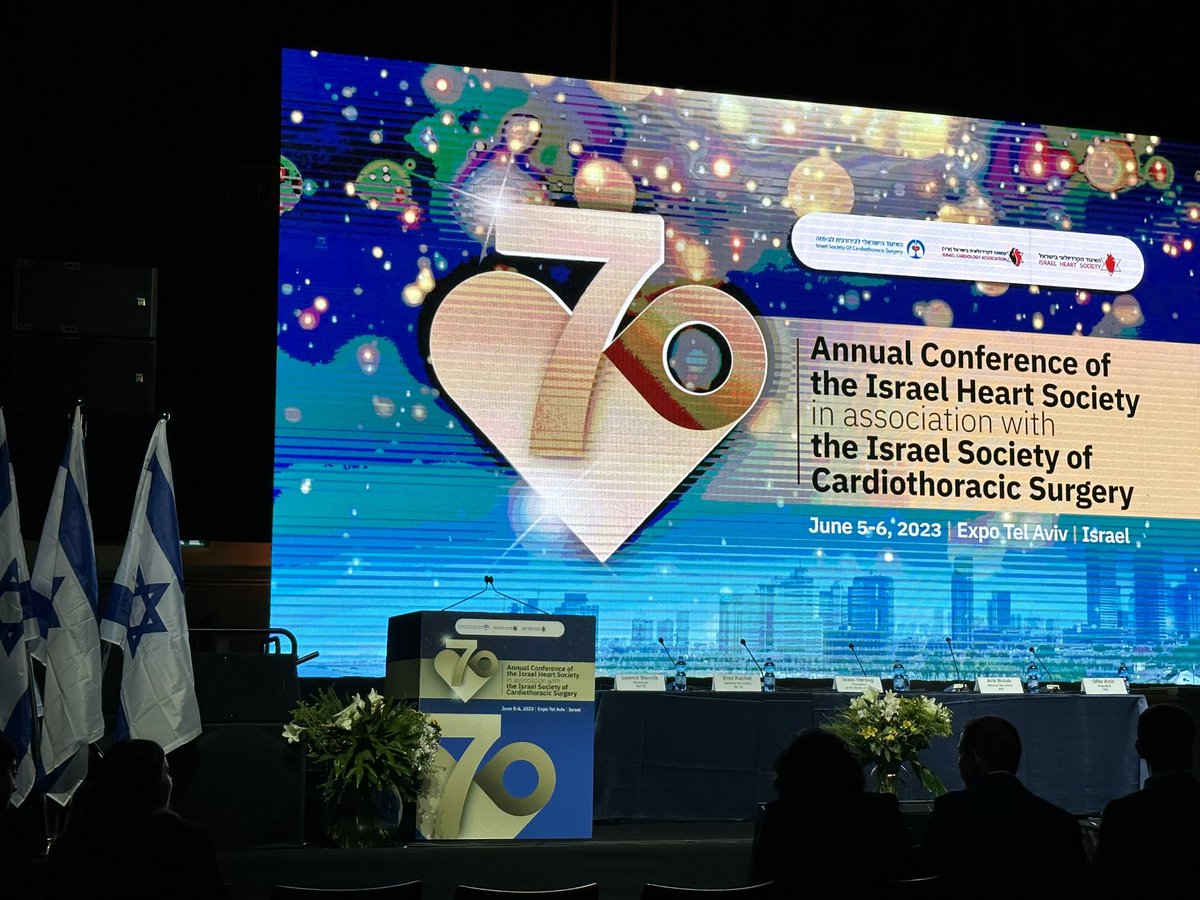 Annual Conference of the Israel Heart Society. Happy 70th Anniversary!@ACCinTouch <a href="/EdwardFryMD/">Edward Fry</a> <a href="/HadleyWilsonMD/">B. Hadley Wilson MD</a> <a href="/CathieBiga/">Cathie Biga</a>