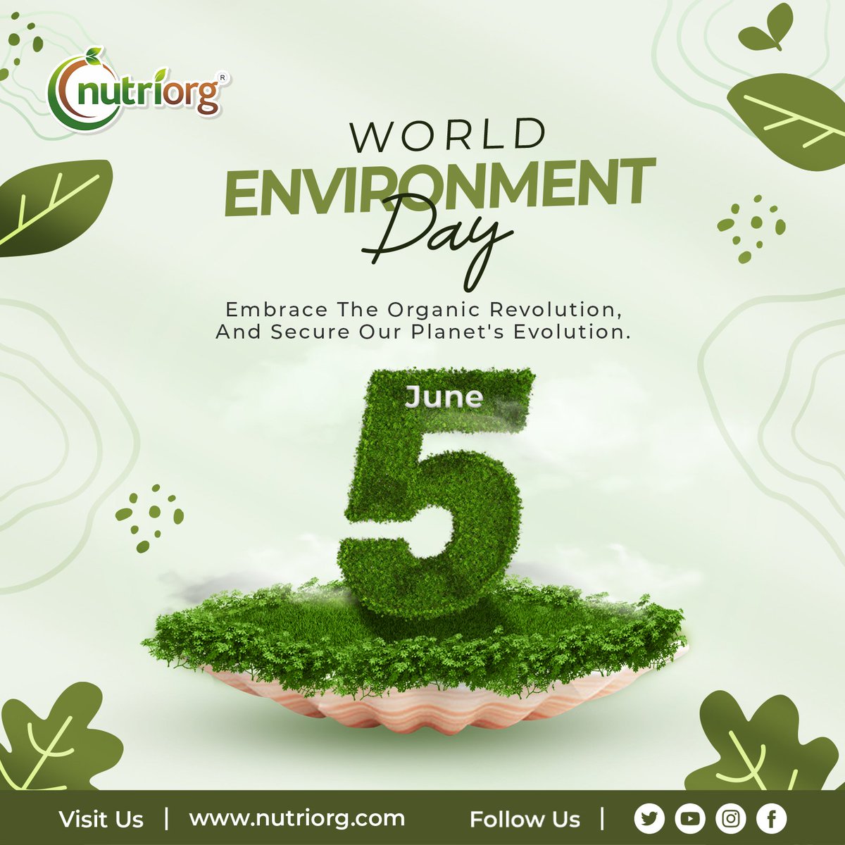 🌱Embrace the organic revolution, and secure our planet's evolution🍃

World Environment Day🌳🌍 

#nutriorg #environment #worldenvironmentday #organic #gogreen #healthyplanet #trees #happyenvironmentday #saveearth