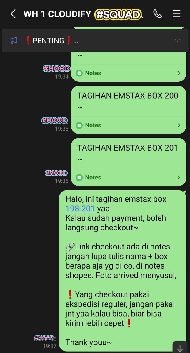 #CloudifyUpdate 📥

Announce tagihan tanggal 4 Juni :
🛬Arrived in total 4 box ems
Last box departure fr kr on 26 May

🤍at this time we are still closed for new members, we will announce soon if we already open ~

Cek pinned for more info🥰
📌Testimoni : shope.ee/9KCMdCycf2