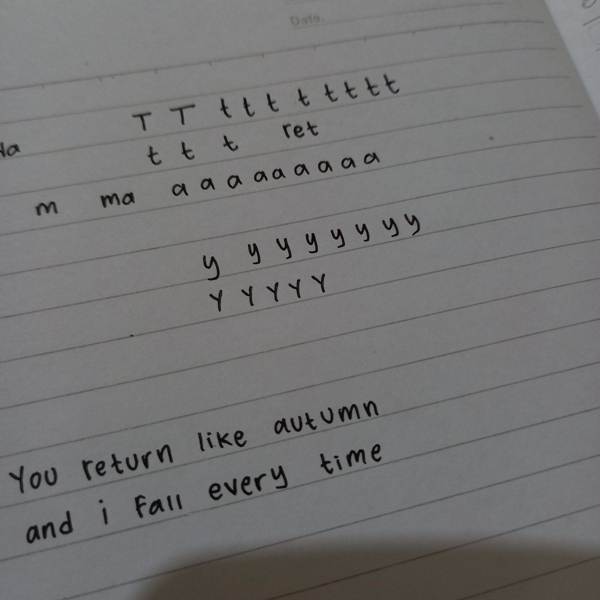 ___ashy's tweet image. Look how bad my writing is T___T