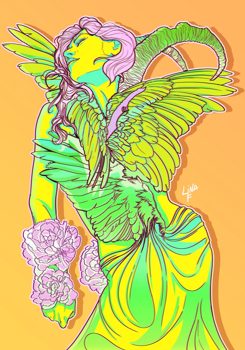 linafluorite's tweet photo. Let it be the best for you 💛💚

~ Complete after so long. But not in the way I expected!

#art #artist #woman #wings #limecolors #neoncolors #neotraditional #artbyhumans #noai #humanart https://t.co/YIOYBTqA0Z