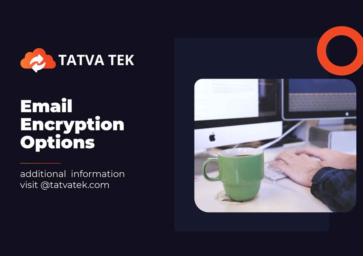 tatvatekusa's tweet image. What does encrypting an email do?
Services At Tatvatek
#emailencryption #encryptionoptions #Services #USA #tatvatek