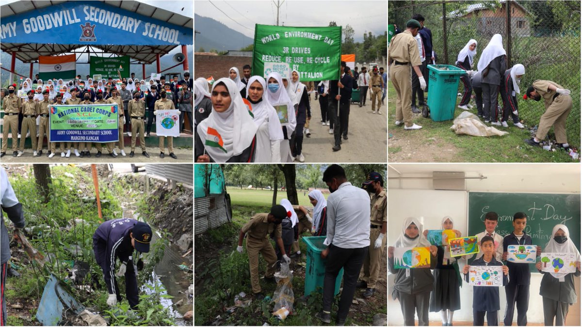 On the occasion of World Environment Day, Students of AGS Margund carried out Cleanliness cum Awareness Rally in the Kangan area and gave the message of environmental protection to the masses.
@Mesmer_Manasbal
@official_dgar
#WorldEnvironmentDay2023
#KashmirDiaries
