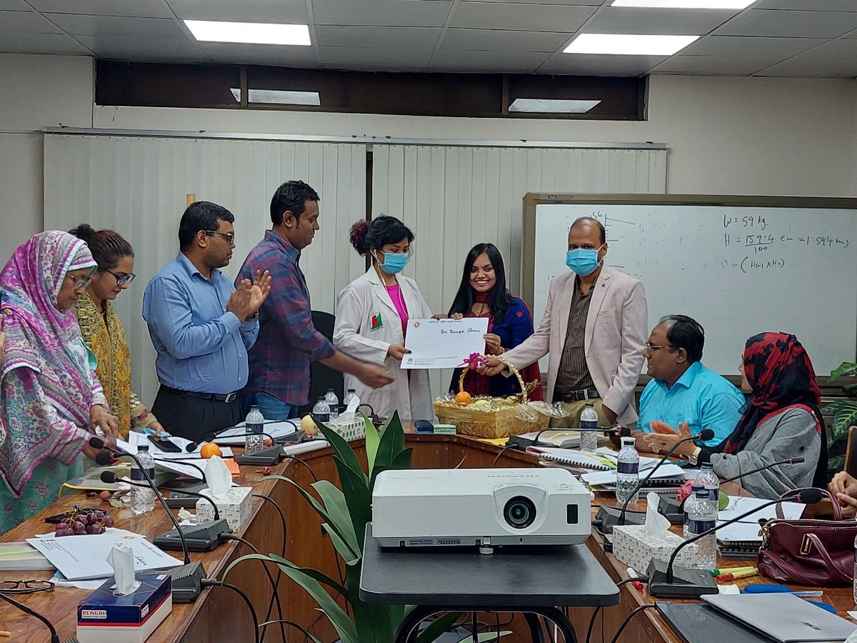 arkfoundation1's tweet photo. @deepa31oct  attending Training of Trainers (T-o-T) of the #PEN protocol conducted by the NCDC programme from the 28th of May to the 1st of June 2023 as a part of the #CHORUS project.
@timensor1964 @helenelsey @FCDOHealthRes @ChorusUrban @B_Ebenso @RumanaHuque @SaminaHuque1 https://t.co/VNd1t4c60l
