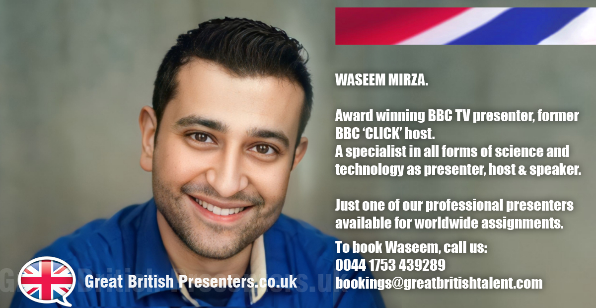 Waseem Mirza is an award-winning Tech Presenter & Reporter who started his presenting career as a researcher for the BBC flagship tech show '@BBCClick' - ow.ly/LWN550OyRXy #GreatBritishPresenter #TechPresenter #SciencePresenter #STEM #Journalist #Reporter #BBC