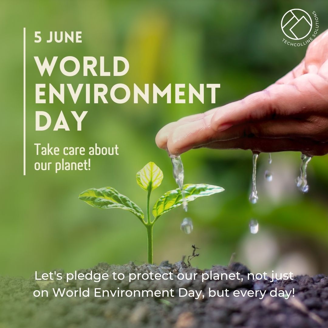 TechcollineS's tweet image. Every drop counts, every tree matters. Let&apos;s make every action count for a sustainable future.
Happy World Environment Day! 🌿💧

#WorldEnvironmentDay #SustainableFuture #sustainabilitymatters #GreenEnergy #sustainable #GoGreen #techcollinesolutions