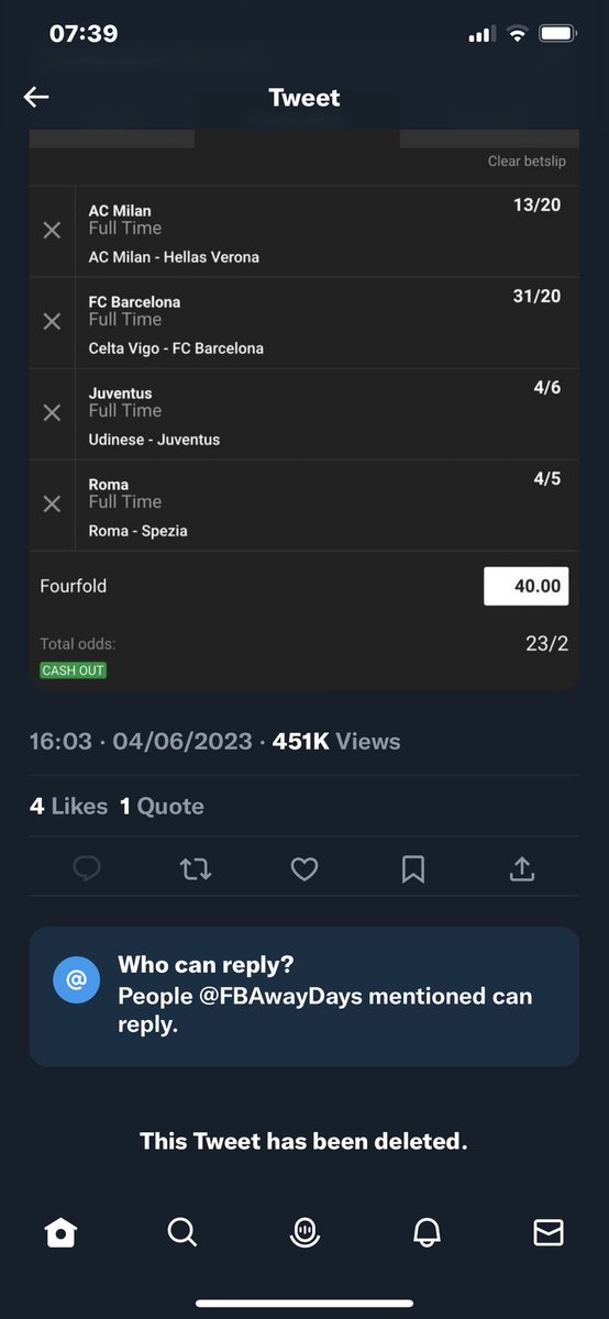 ninernati0n's tweet photo. @FBAwayDays Why you posting horrific “tips” and then deleting the tweets after? Have some shame https://t.co/NEh0CQPycE