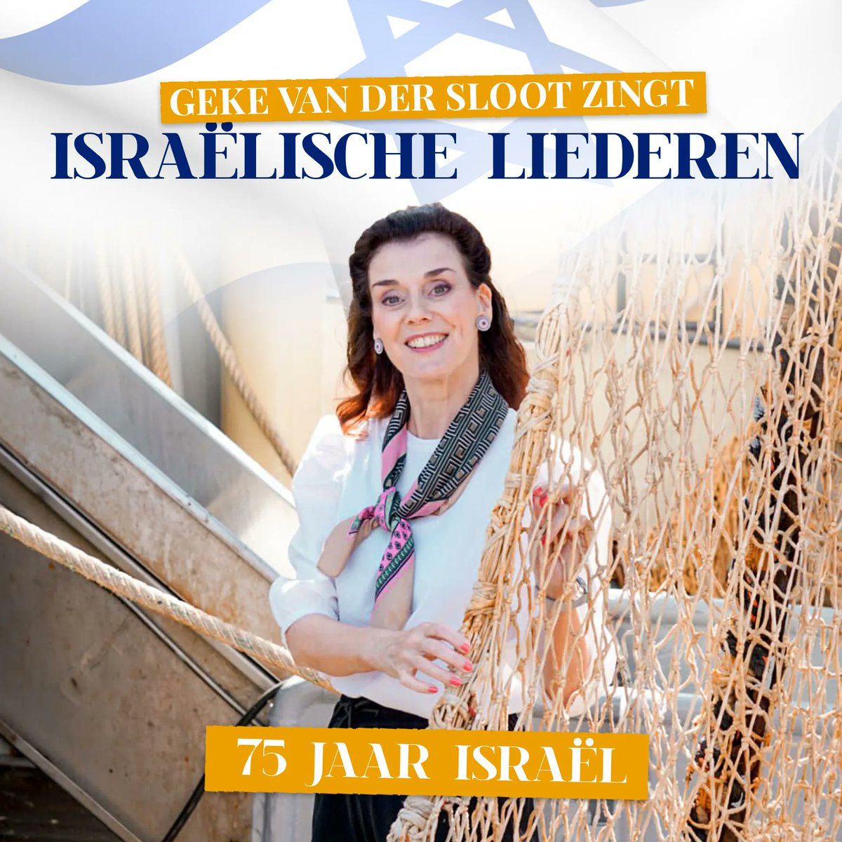 De Urker zangeres Geke van der Sloot heeft een nieuwe solo cd uitgebracht met traditionele en moderne Hebreeuwse liederen. Met deze cd vraagt zij aandacht voor het toenemende antisemitisme in Nederland. 

Vraag bij jouw Chr. boekwinkel naar deze nieuwe cd!