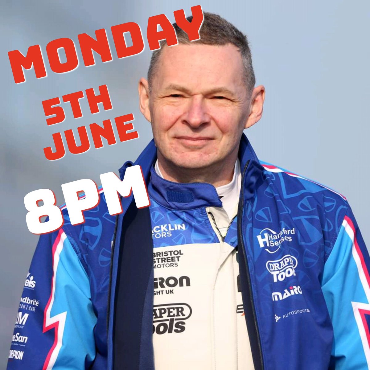 *Please retweet* *** REMINDER *** @btcc driver @nik Halstead of @excelr8motorsport will be going Live for a Q&A session around 8pm this evening in the Facebook group. Join the group to get involved ( search BTCC - British Touring Car Chat) #Btcc #GoLive #Q&A #RaceDriver