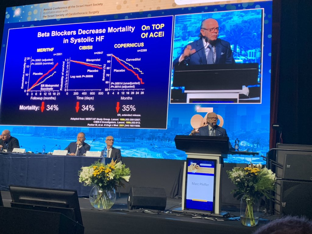 Dr Marc Pfeffer presenting the Henry Neufeld Lecture @IsraelHeartS emphasizing the need for HUMILITY and open- mindedness to drive discovery and innovation in CV medicine. @ACCinTouch
