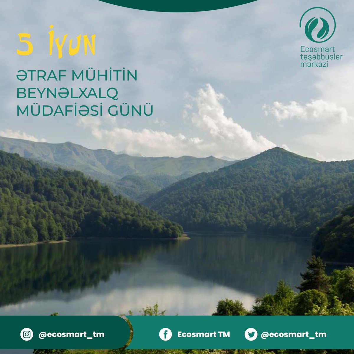 ecosmart_tm's tweet photo. Birləşmiş Millətlər Təşkilatının Baş Assambleyasının 1972-ci il 05 iyun tarixdə Stokholm şəhərində keçirilən iclasında 5 iyunun «Ümumdünya ətraf mühit günü» kimi qeyd olunmasına qərar verilib. 

#EcoSmart #gələcəküçün #forthefuture #saveecology #ecosystem https://t.co/mlkKvB7FkA