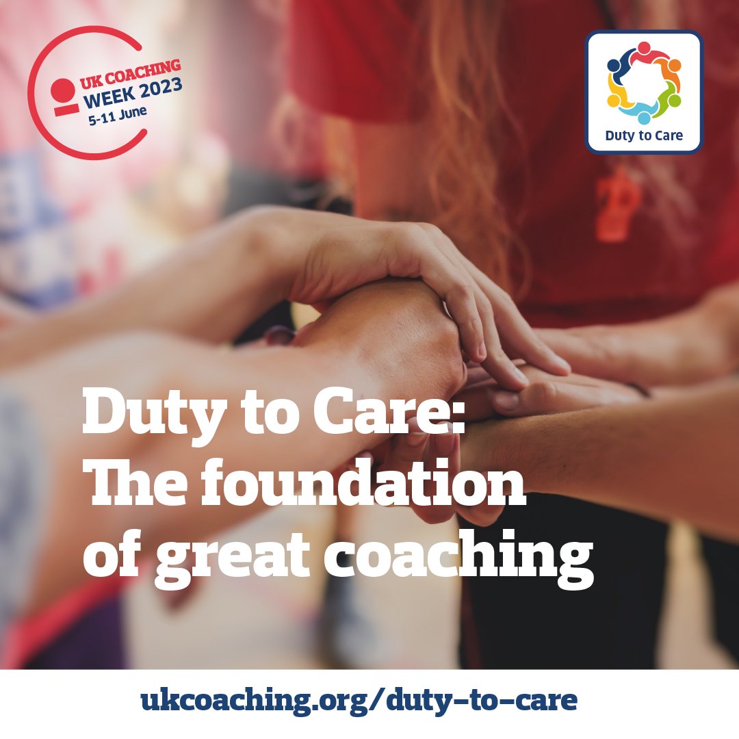 3-2-1 … #UKCoachingWeek is officially UNDERWAY 🥳

This year's theme is Duty to Care: The Foundation of Great Coaching

Stay tuned to our Twitter feed for a week of special features dedicated to raising understanding of the critical role of #DutyToCare

bit.ly/3IB12hZ