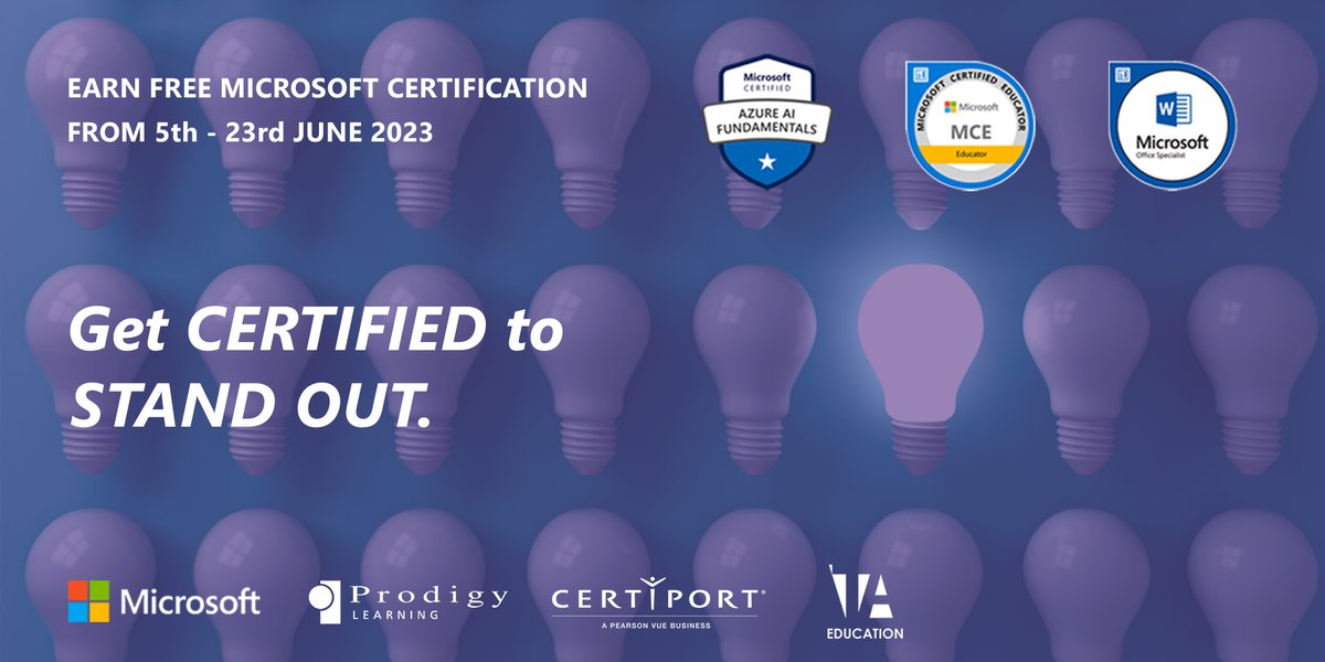 📢 Due to an overwhelming response &amp; no. of people on the waitlist, we've opened up more spaces in the Free <a href="/MicrosoftEDU/">Microsoft Education</a> Testing Lab!

From today until the 23rd June 2023, you have the chance to earn Microsoft Certification Exams at no cost!

Book now: eventbrite.co.uk/e/online-micro…