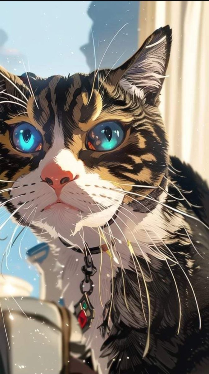 FriendsMisha's tweet photo. Today someone put a picture of my Rainbow Baby Misha into an AI app and this is the result! ❤️🌈🐾
#AI #cats #CatsOfTwitter #CatsAreFamily #CatsLover #CatsOnTwitter #misha #Ranbow https://t.co/HggPD0XT1W
