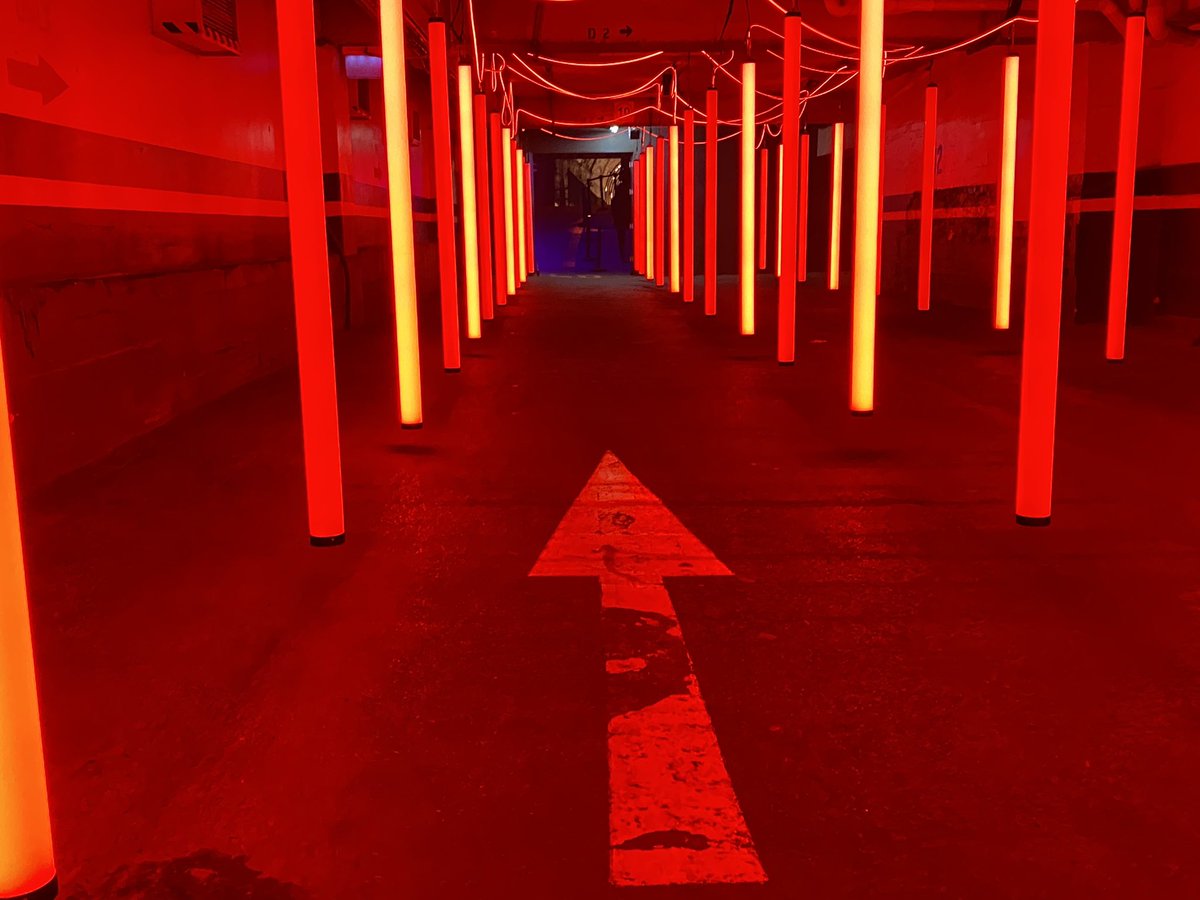 eric_riddler's tweet photo. A visit to Dark Spectrum in the old tram tunnels/car park at Wynyard Station, Sydney #DarkSpectrum #VividSydney #SonyMusic @VividSydney https://t.co/vbmybug280