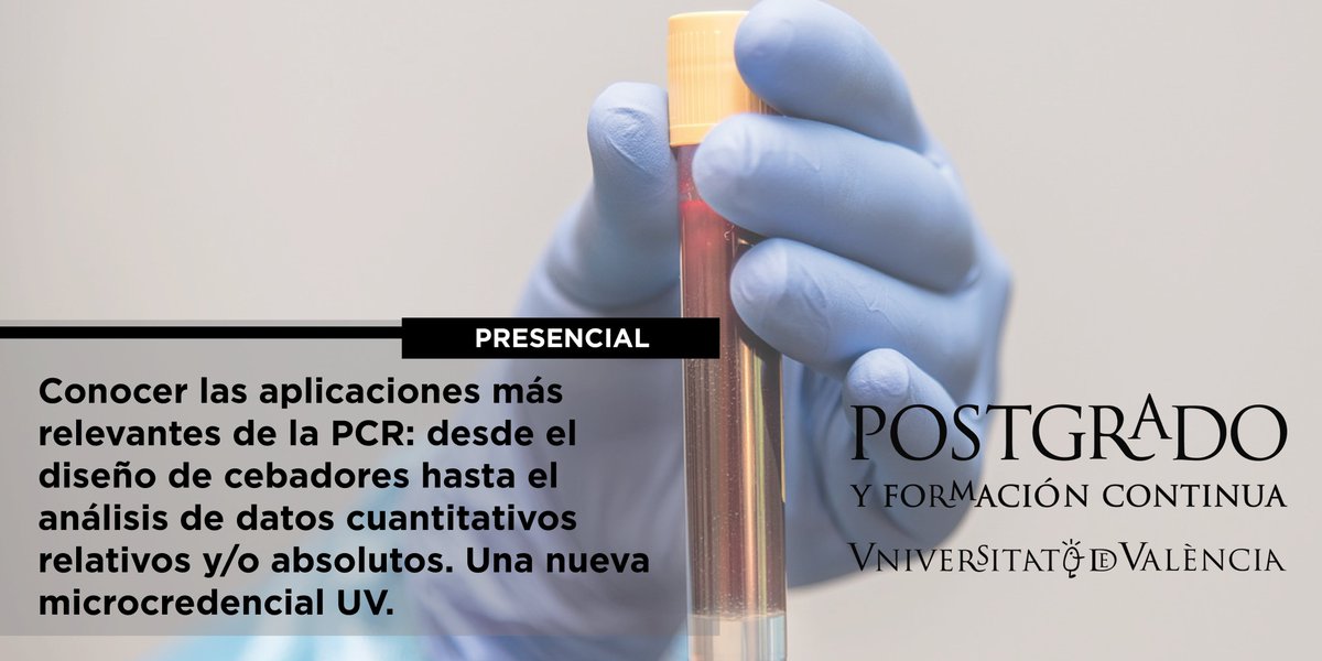 ADEITUV's tweet photo. 🧪¿Cuáles son las aplicaciones más relevantes de la PCR cuantitativa?
➡️Nueva microcredencial que abordará todo el proceso, desde el diseño de cebadores hasta el análisis de datos cuantitativos.
🗓️Del 10 al 22 de julio.
ℹ️Últimos días inscripción en: https://t.co/PbCHYC6pps https://t.co/XNcolGWWJu
