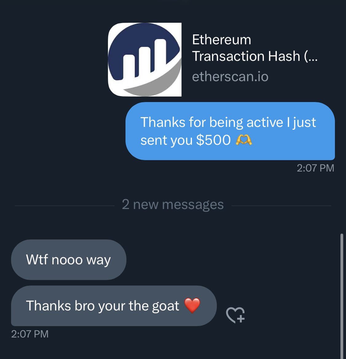 Drop your $ETH address &amp; RT for a surprise #Airdrop in your DM 💌

Turn on notifications 🔔

Thanks for participating, ily guys ❤️