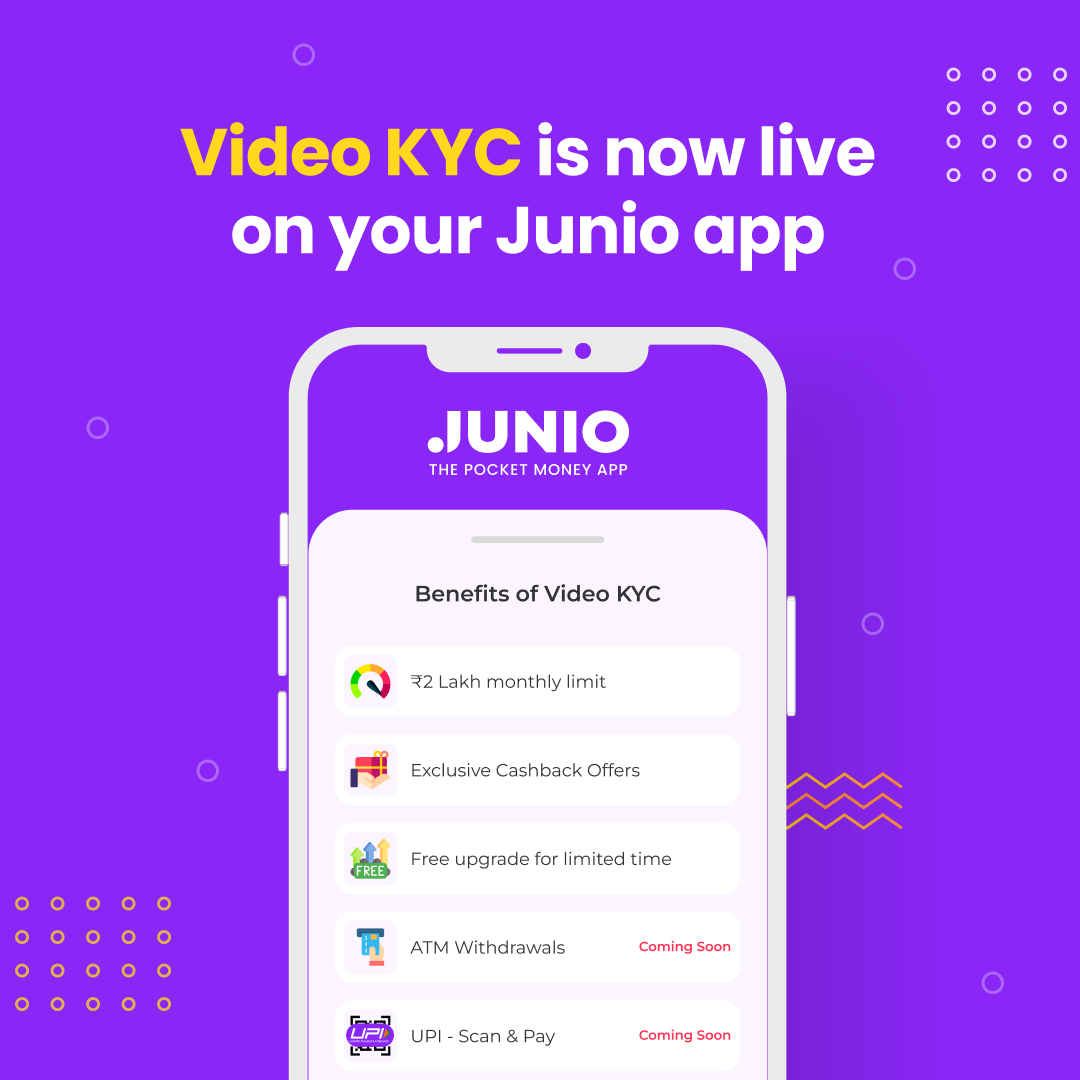 junio_in's tweet photo. Complete Video KYC on your Junio app now 🧑🏻💻
#JunioCard #PocketMoney #UPI https://t.co/rqUrcgYUpf
