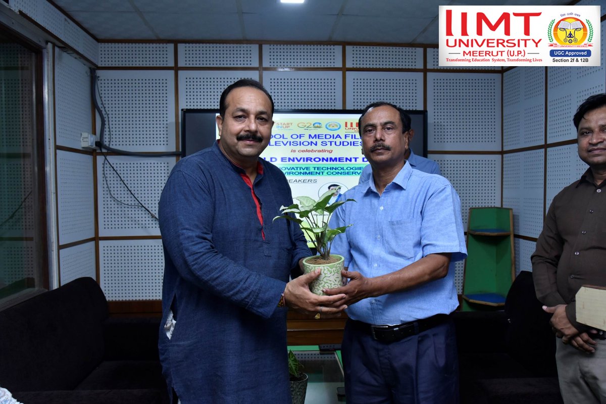 School of Media, Film & Television Studies, IIMT University organized a symposium on 'Innovative Technologies for Environment Conservation' to celebrate World Environment Day!

#WorldEnvironmentDay #InnovativeTechnology

iimtu.edu.in | Helpline +91-9045954124

#IIMTU