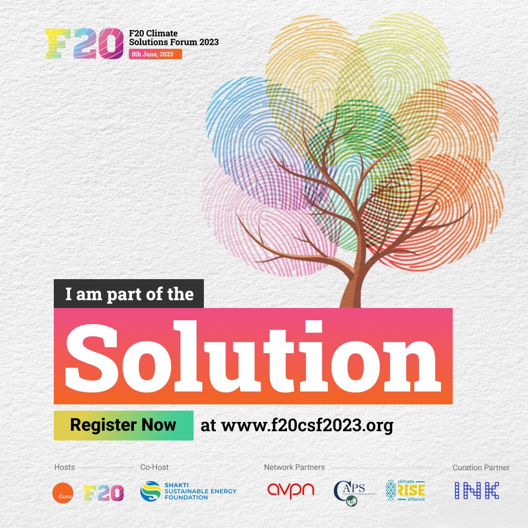 ActivePhilanthropy (@actphilanthropy) on Twitter photo 🌏Our founder <a href="/fvonpeter/">Felicitas von Peter</a> will join the panel discussion “Resilience in Action: An Intersectional Response to #ClimateCrisis” on June 8th at #F20CSF2023.
📝Register here: f20csf2023.org
#G20India #g20 #resilience #climate #ClimateAction #Philanthropy #Renewables <a href="/g20org/">G20 South Africa</a> 🌏Our founder <a href="/fvonpeter/">Felicitas von Peter</a> will join the panel discussion “Resilience in Action: An Intersectional Response to #ClimateCrisis” on June 8th at #F20CSF2023.
📝Register here: f20csf2023.org
#G20India #g20 #resilience #climate #ClimateAction #Philanthropy #Renewables <a href="/g20org/">G20 South Africa</a>