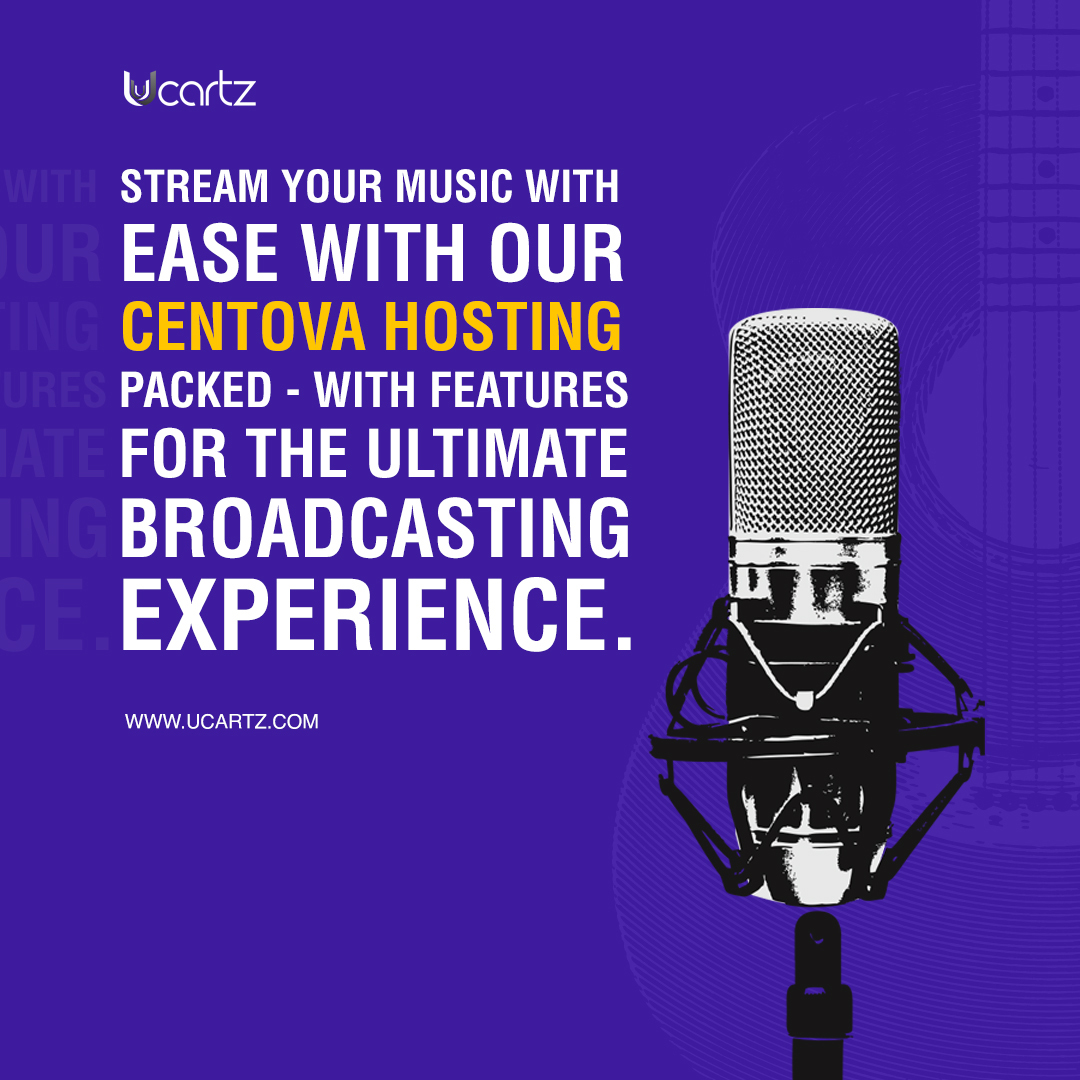 Discover the Ultimate Radio Hosting Solution with Centova - Broadcasting Brilliance at Your Fingertips!!

Order Now:  

#CentovaRadioHosting #OnlineRadioMadeEasy #StreamingSolutions #MusicStreaming #RadioBroadcasting #Digit ucartz.com/ucartz-shoutca…