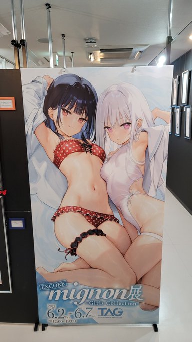 その足でmignonさんの展示も行ってきたのでした
今日はえっちな絵を見る日でした 