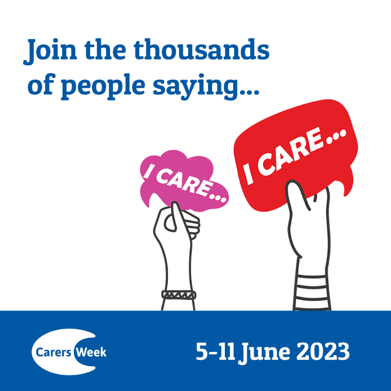 mndassoc's tweet photo. Join us in standing up to say "𝐈 𝐂𝐀𝐑𝐄" for #CarersWeek. 

It’s so important that unpaid carers, including those caring for someone with MND, are recognised for the huge contribution they make to their families and communities.

Get involved below 🙋 #MND