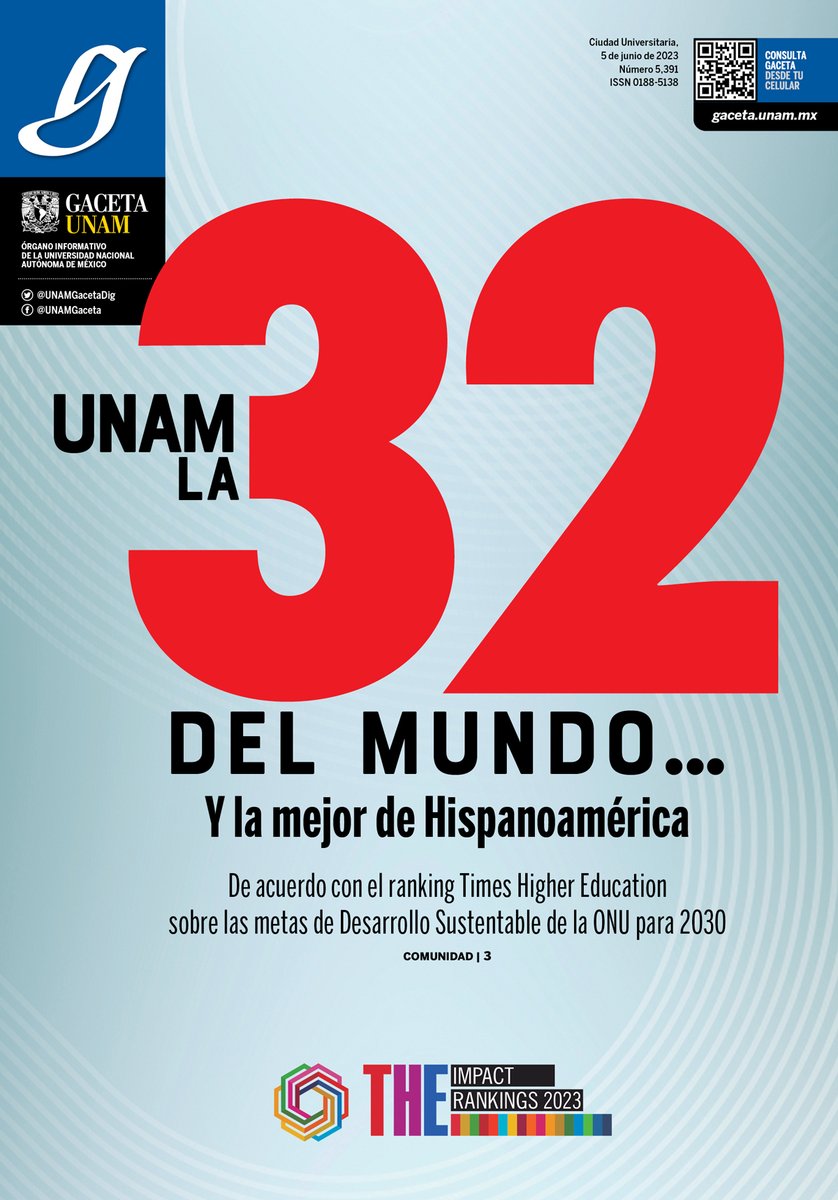Gaceta_UNAM's tweet photo. Hoy en #GacetaUNAM

- La UNAM, 32 del mundo y primera en Hispanoamérica en relación con las metas de Desarrollo Sustentable de la ONU.

-La Universidad, hacia un futuro sustentable 

-Los ceceacheros, pequeñas acciones por el medio ambiente

https://t.co/V4u8vZCYNI https://t.co/ghqZhRjhED