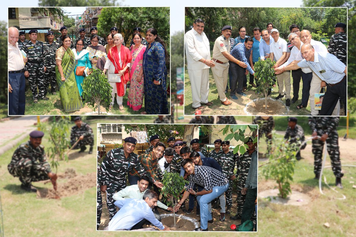 Comdt1Sigbn's tweet photo. To commemorate #WorldEnvironmentDay, we organized a tree plantation drive within this unit premises and nearby areas. We collaborated with CHETAK FOUNDATION, Horticulture Officials &local councillors to source around 1000 native saplings and encourage individual participation. https://t.co/zCl45x4Oze