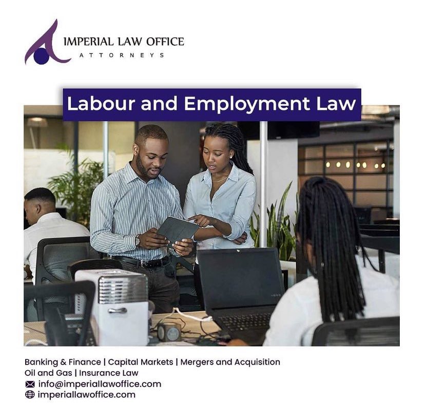 Imperial Law Office Attorneys offers the best level of legal consultation on labour and employment law in the labour market.

#imperiallawoffice #labour #labourlaw #labourmarket #commerciallaw #lawyer #lawfirm #attorney #legal #legaladvice dvice #employmentlaw