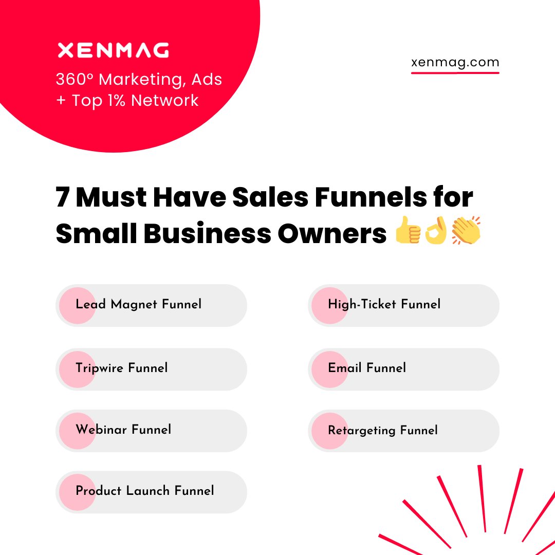 7 key sales funnels that are crucial for small business owners success 🚀🤩

Let's boost those sales! 💪

#SalesTips #MarketingStrategy #SmallBusinessSuccess #FunnelMarketing #EntrepreneurMindset