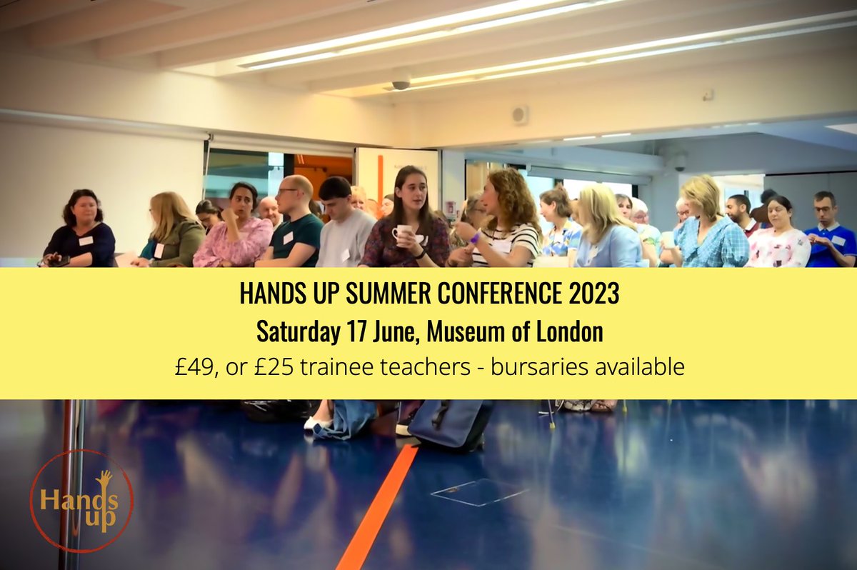 Just under two weeks to go to our Summer Conference at the <a href="/MuseumofLondon/">MuseumofLondon</a>! Find out more about the sessions on offer, and book your place at: hands-up-education.org/conference23.h…