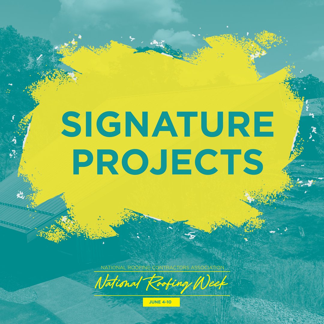 Today’s theme is signature projects! Show off the work you’ve done and share photos and videos showcasing your company’s residential and commercial projects. Use #NationalRoofingWeek and tag NRCA!