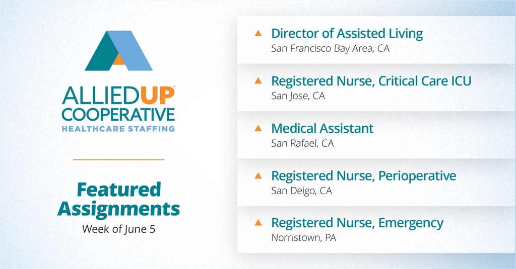 Happy Monday! Jumpstart your #jobsearch with this week's #FeaturedAssignments and search our other #jobs at indeed.com/cmp/Alliedup-C… and jobs.alliedup.com!

#HotJobs #JobOpenings #Urgent #ApplyToday #ApplyNow #Work #Careers #JobSeekers #Healthcare #AlliedHealthcare