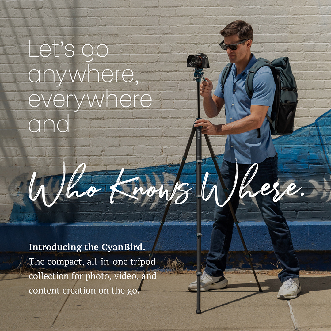 Introducing the <a href="/BenroTripods/">Benro USA</a> CyanBird, a compact, all-in-one tripod collection for photo, video, and content creation on the go.

Learn more 👉 benrousa.com/cyanbird/
