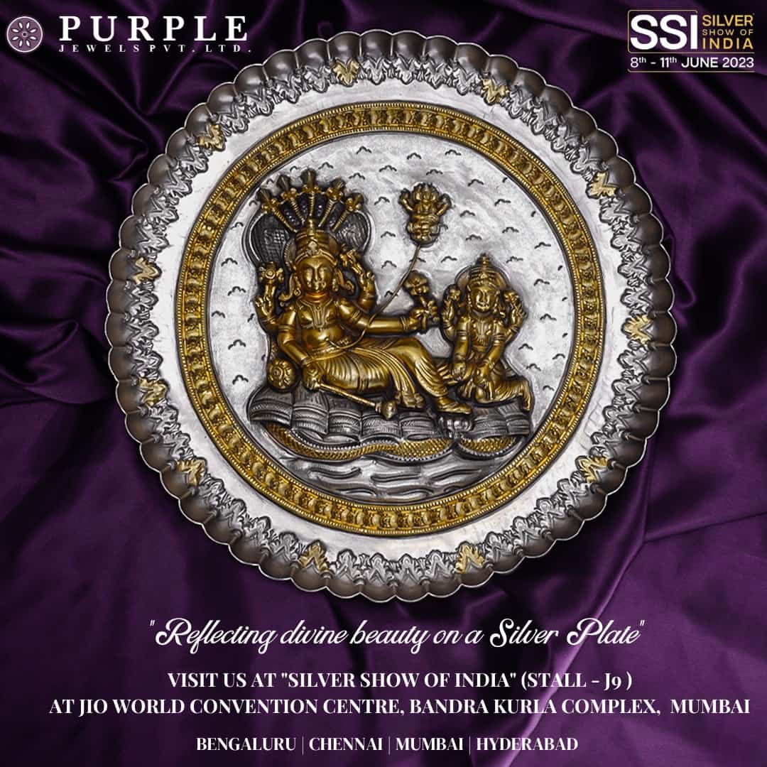 Visit Purple Jewels Pvt. Ltd. Stall No - J9 at Silver Show Of India 8th - 11th JUNE 2023 JWCC, Bandra Kurla Complex , Mumbai  For more Updates Do follow us on Social Media #CLICK TO CONNECT bit.ly/JEWELBUZZ  #purplejewels #silvershow #SSI #jewelbuzzmagazine #jewelbuzzmag